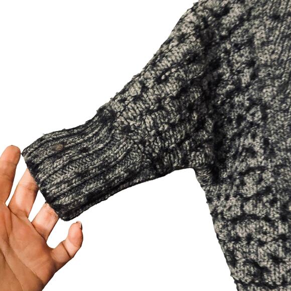 Express Gray Short Sleeve Knit Sweater Opened Front Cardigan Women SZ S - Picture 6 of 7
